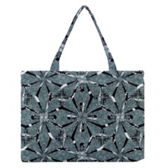 Modern Oriental Ornate Pattern Zipper Medium Tote Bag by dflcprints