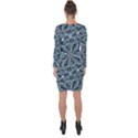 Modern Oriental Ornate Pattern Asymmetric Cut-Out Shift Dress View2