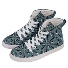 Modern Oriental Ornate Pattern Men s Hi-top Skate Sneakers by dflcprints