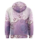 Wonderful Soft Violet Roses With Hearts Men s Pullover Hoodie View2