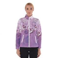 Wonderful Soft Violet Roses With Hearts Winterwear by FantasyWorld7