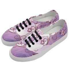 Wonderful Soft Violet Roses With Hearts Women s Classic Low Top Sneakers by FantasyWorld7