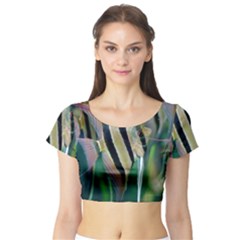 Angelfish 1 Short Sleeve Crop Top by trendistuff