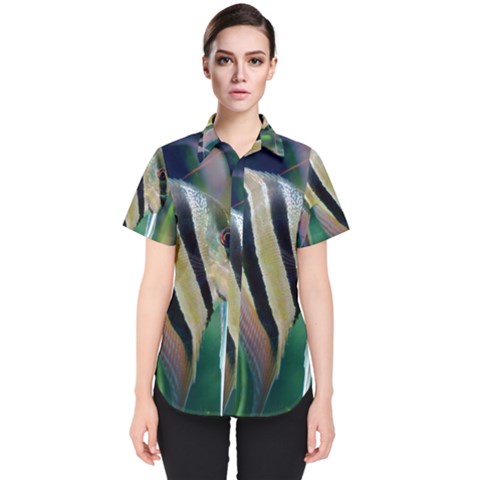 Angelfish 1 Women s Short Sleeve Shirt by trendistuff