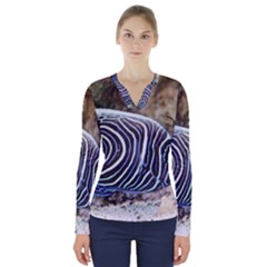 Angelfish 3 V-neck Long Sleeve Top by trendistuff