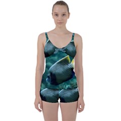 Angelfish 4 Tie Front Two Piece Tankini by trendistuff