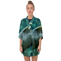 Angelfish 4 Half Sleeve Chiffon Kimono by trendistuff