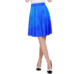 Blue Jellyfish 1 A-line Skirt by trendistuff