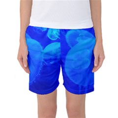 Blue Jellyfish 1 Women s Basketball Shorts by trendistuff