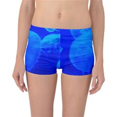 Blue Jellyfish 1 Reversible Boyleg Bikini Bottoms by trendistuff