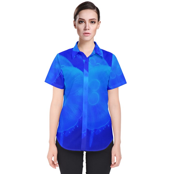 BLUE JELLYFISH 1 Women s Short Sleeve Shirt