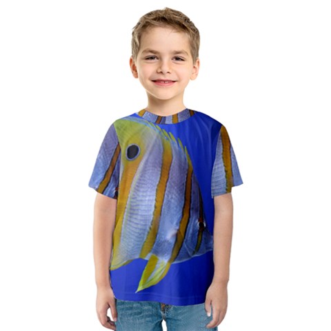 Butterfly Fish 1 Kids  Sport Mesh Tee by trendistuff