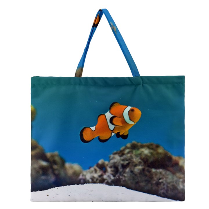 CLOWNFISH 1 Zipper Large Tote Bag