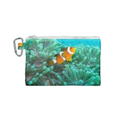 Clownfish 3 Canvas Cosmetic Bag (small) by trendistuff