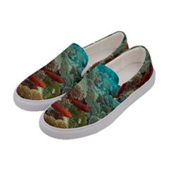 Coral Garden 1 Women s Canvas Slip Ons by trendistuff