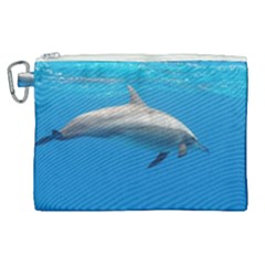 Dolphin 3 Canvas Cosmetic Bag (xl) by trendistuff