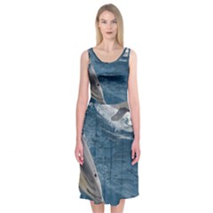 Dolphin 4 Midi Sleeveless Dress by trendistuff