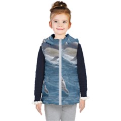 Dolphin 4 Kid s Hooded Puffer Vest by trendistuff