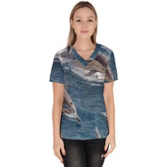 Dolphin 4 Scrub Top by trendistuff