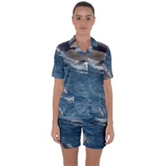 Dolphin 4 Satin Short Sleeve Pyjamas Set by trendistuff