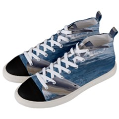 Dolphin 4 Men s Mid-top Canvas Sneakers by trendistuff