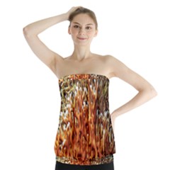 Fire Coral 1 Strapless Top by trendistuff