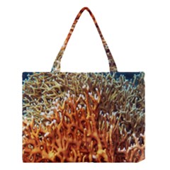 Fire Coral 1 Medium Tote Bag by trendistuff