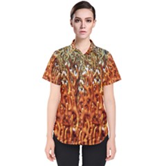 Fire Coral 1 Women s Short Sleeve Shirt