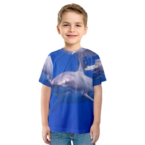 Great White Shark 4 Kids  Sport Mesh Tee by trendistuff