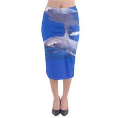 Great White Shark 4 Midi Pencil Skirt by trendistuff