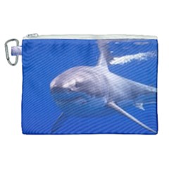 Great White Shark 4 Canvas Cosmetic Bag (xl) by trendistuff