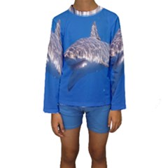 GREAT WHITE SHARK 5 Kids  Long Sleeve Swimwear