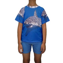 GREAT WHITE SHARK 5 Kids  Short Sleeve Swimwear