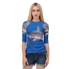 GREAT WHITE SHARK 5 Quarter Sleeve Raglan Tee