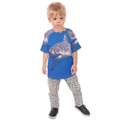 GREAT WHITE SHARK 5 Kids Raglan Tee