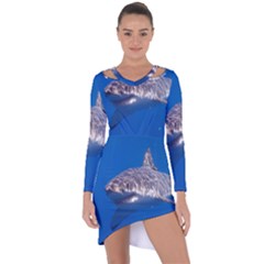 GREAT WHITE SHARK 5 Asymmetric Cut-Out Shift Dress