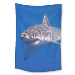 GREAT WHITE SHARK 5 Large Tapestry