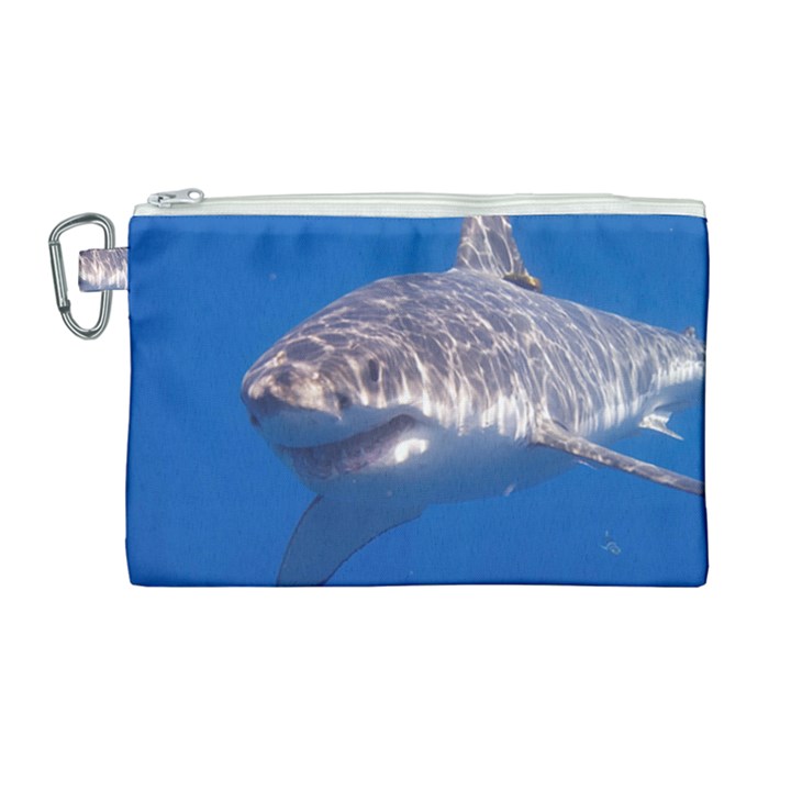 GREAT WHITE SHARK 5 Canvas Cosmetic Bag (Large)