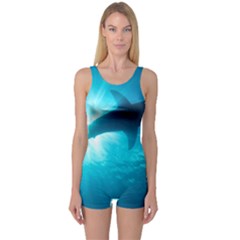 Great White Shark 6 One Piece Boyleg Swimsuit by trendistuff