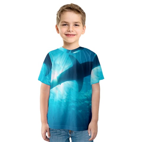 Great White Shark 6 Kids  Sport Mesh Tee by trendistuff