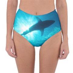 Great White Shark 6 Reversible High-waist Bikini Bottoms by trendistuff