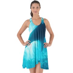 Great White Shark 6 Show Some Back Chiffon Dress by trendistuff