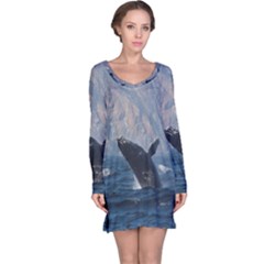 Humpback 1 Long Sleeve Nightdress by trendistuff