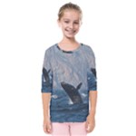 HUMPBACK 1 Kids  Quarter Sleeve Raglan Tee