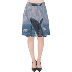 Humpback 1 Velvet High Waist Skirt by trendistuff