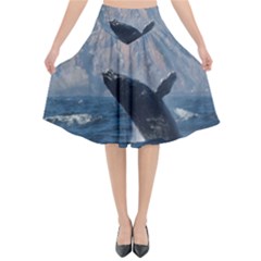 Humpback 1 Flared Midi Skirt by trendistuff