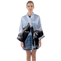 Humpback 2 Long Sleeve Kimono Robe by trendistuff