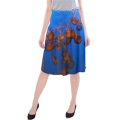 Jellyfish Aquarium Midi Beach Skirt by trendistuff