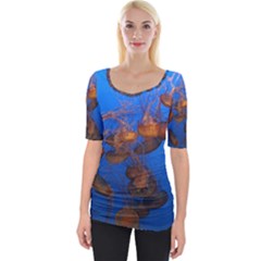 Jellyfish Aquarium Wide Neckline Tee