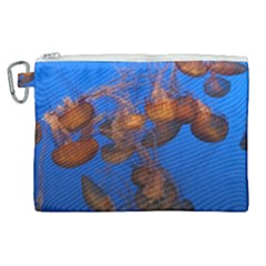 Jellyfish Aquarium Canvas Cosmetic Bag (xl) by trendistuff